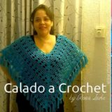 poncho calado a crochet