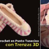 pantuflas crochet