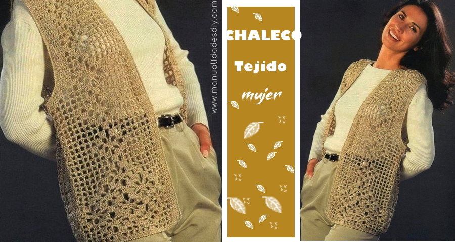 chaleco de crochet para mujer